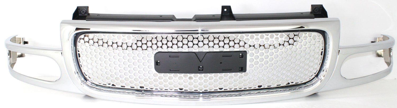 Chrome Shell and Insert Grille for GMC Yukon Denali Model 2001-2006, Replacement