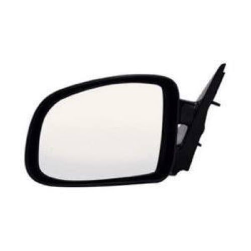 Left (Driver) Side View Mirror Assembly for 1999 - 2002 Pontiac Grand Am (GT, GT1, SE, SE1, SE2), Power Remote, Grained Black,  22613597, Replacement