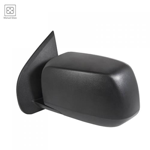Left (Driver) Outside Rear View Mirror for 2015 - 2022 Chevrolet (Chevy) Colorado, Manual; Non-Heated; Textured;  23252457; Assembly; Replacement