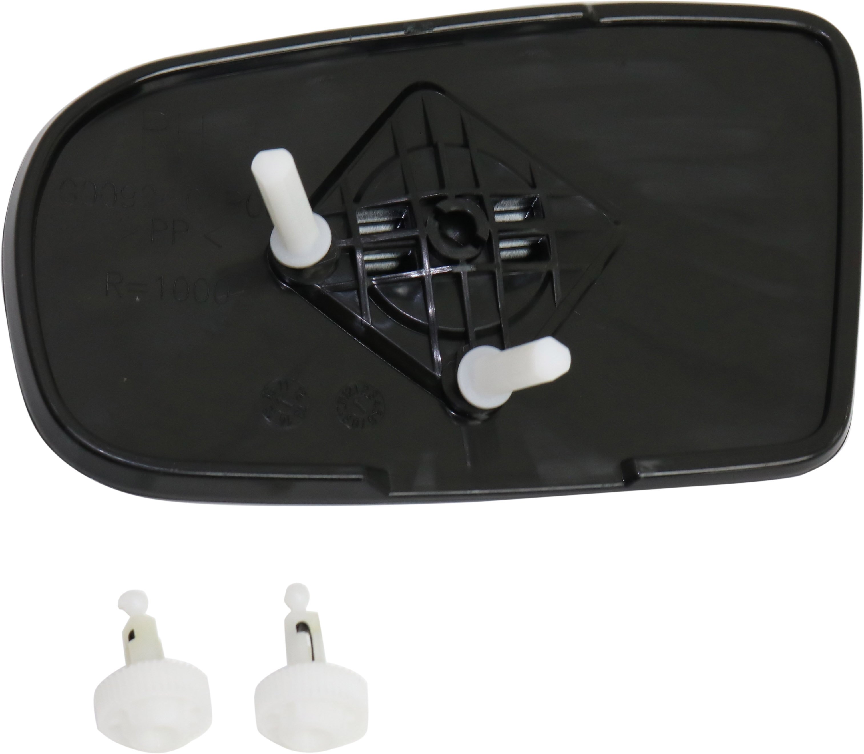 Mirror Glass Right (Passenger) for Chevrolet Cavalier/Pontiac Sunfire 1995-2005, Non-Heated with Backing Plate, Suitable for Convertible/Coupe/Sedan, Replacement