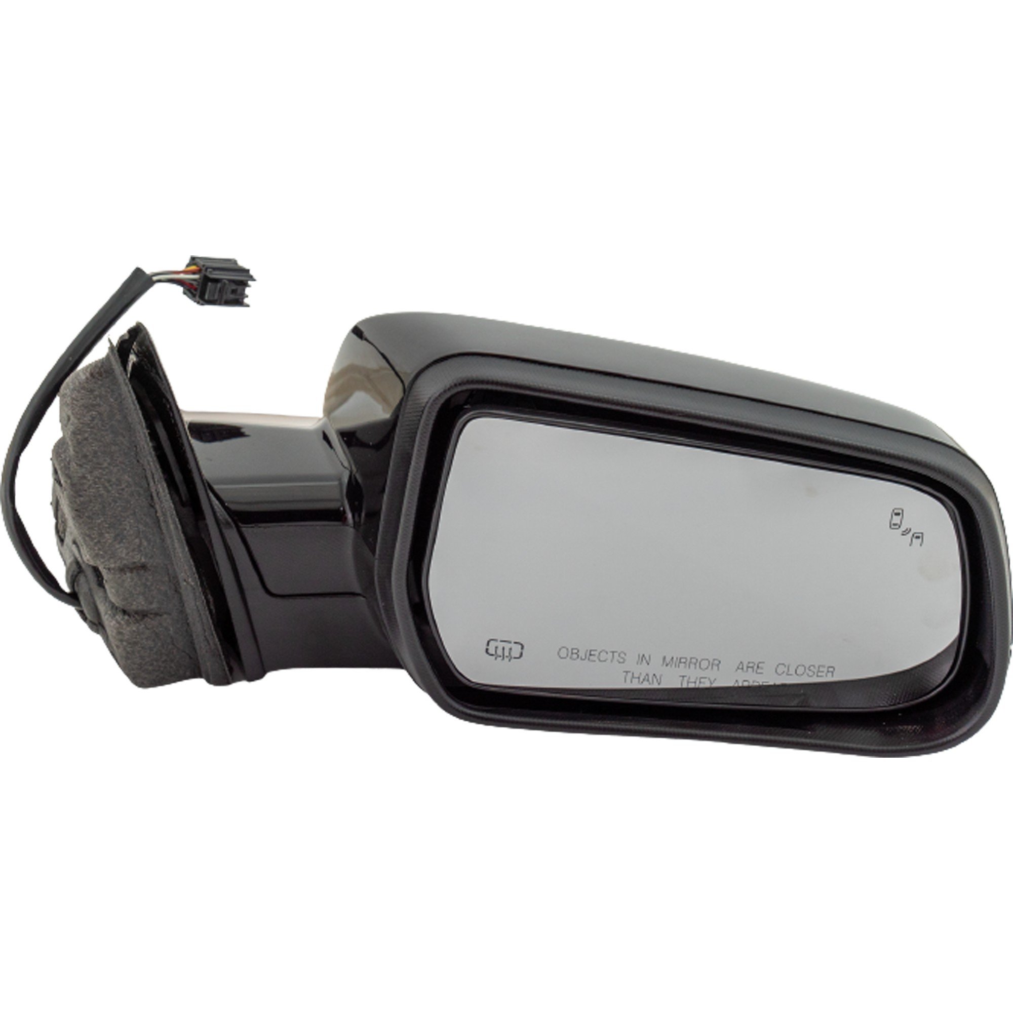 Power Heated Manual Folding Right (Passenger) Mirror for 2016-2017 Chevrolet Equinox/GMC Terrain, Paintable with Blind Spot Detection in Glass, without Auto Dimming, Memory, Signal Light, Replacement