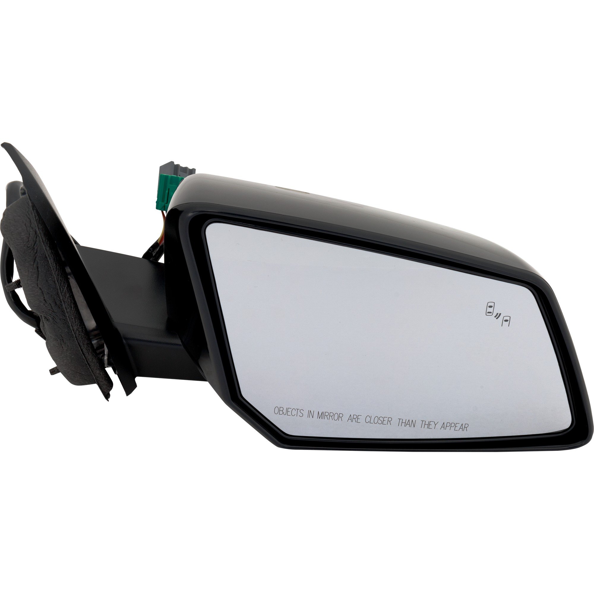 Power Folding Mirror for GMC Acadia 2013-2016/Chevrolet Traverse 2013-2017, Right (Passenger), Heated, Paintable, with Blind Spot Detection in Glass, In-housing Signal Light, Memory, without Auto Dimming, Replacement