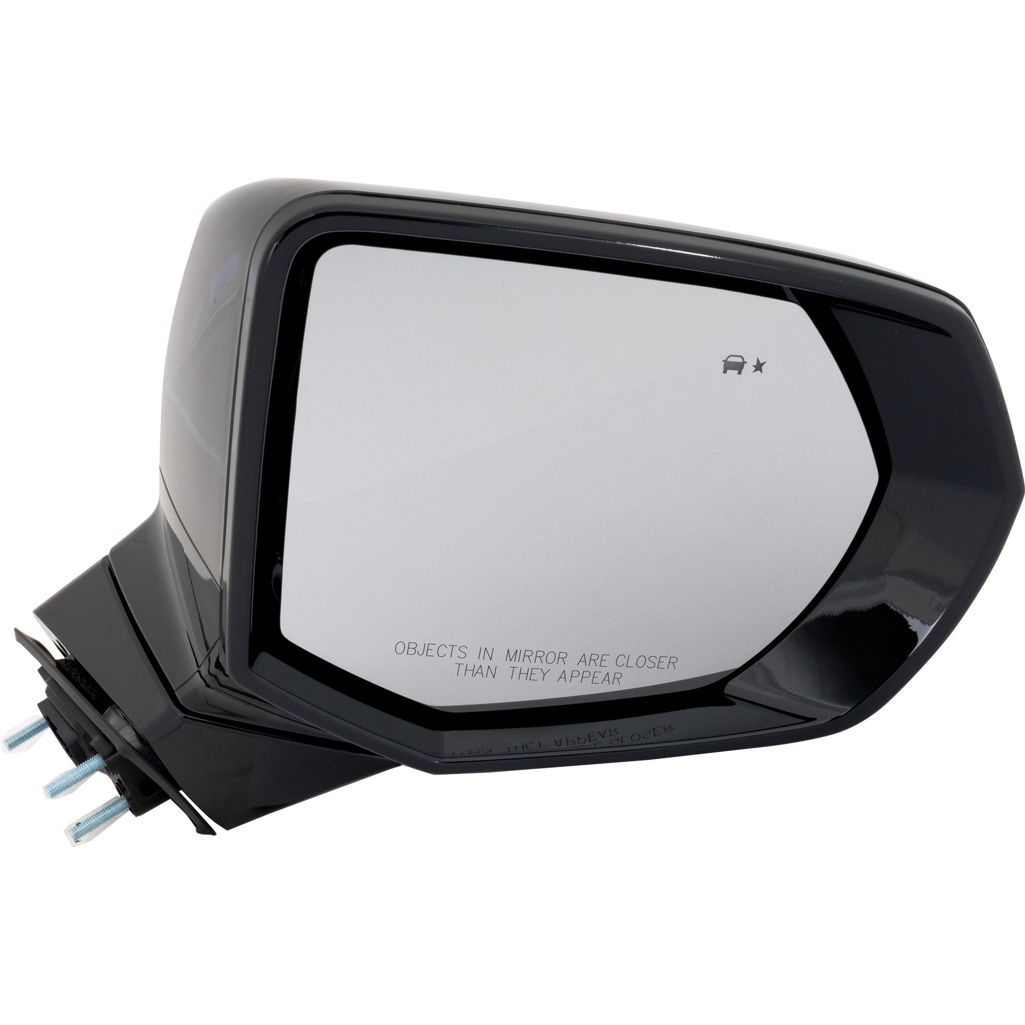 Mirror for Chevrolet Tahoe 2021-2023, Right (Passenger), Non-Towing, Power Adjustment, Manual Folding, Heated, Paintable, with Blind Spot Detection, without Auto Dimming, with Memory, Puddle Light, Signal Light, Replacement