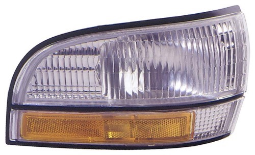 Left (Driver) Front Side Marker Light Assembly for 1992 - 1996 Buick Park Avenue, Replacement, with Corner Light,  16512673