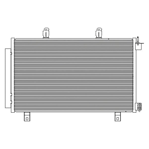 A/C Condenser for 2014 - 2017 Chevrolet Caprice,  92277537, Replacement