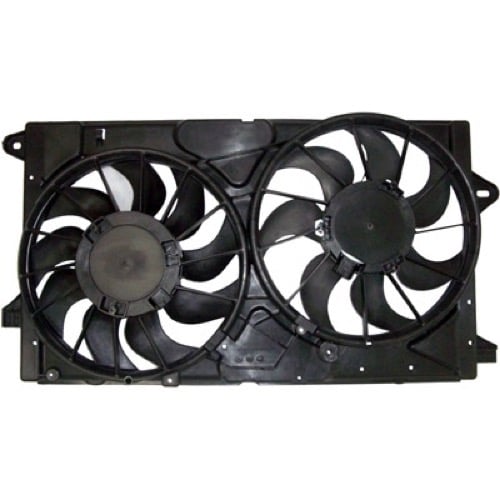 Radiator Cooling Fan Assembly for 2011-2020 Chevrolet Malibu, Eco Gas Hybrid Engine, Dual Motor/Blade/Shroud, OEM (OEM): 20970655-PFM, Replacement