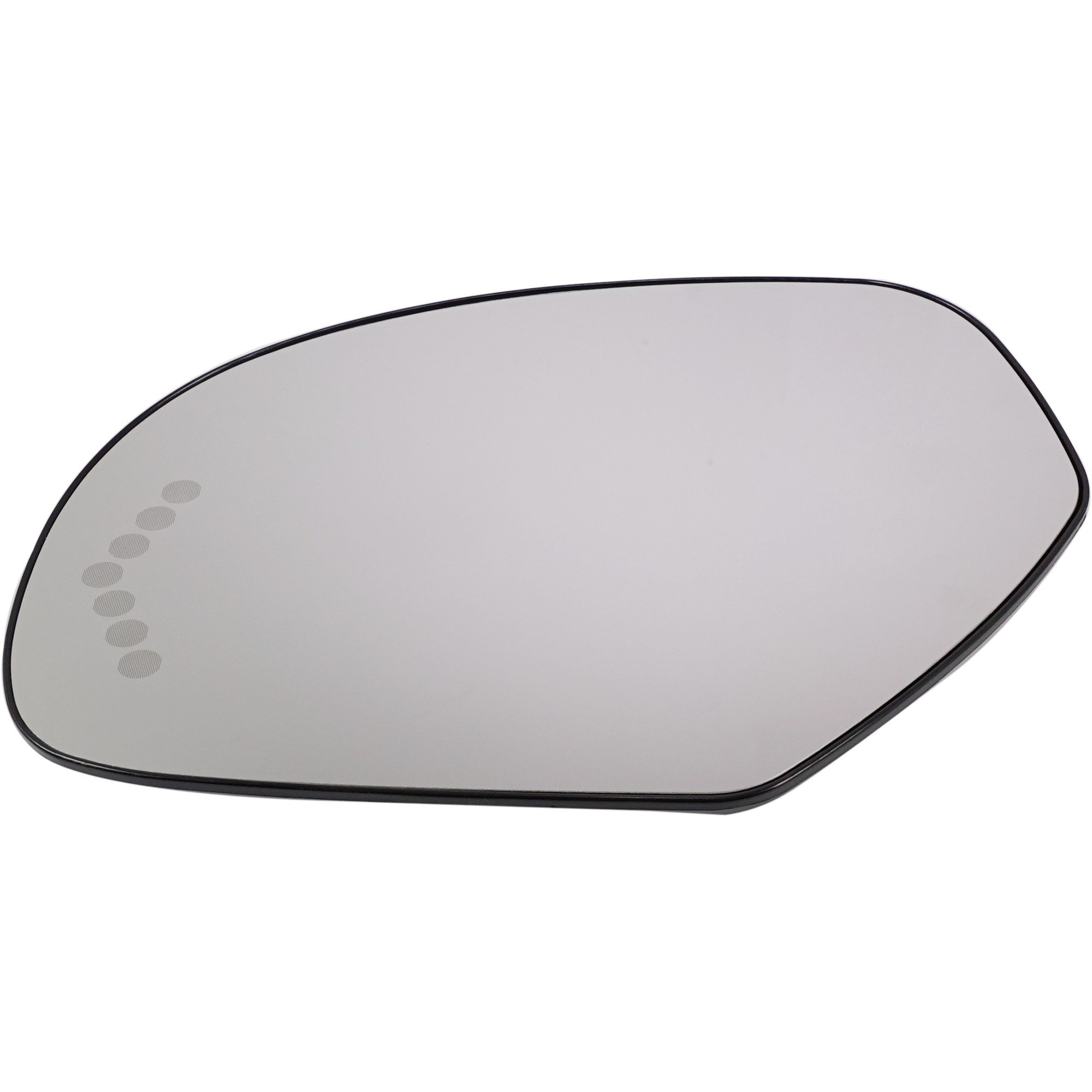 Heated Mirror Glass with Backing Plate and Signal Light for Chevrolet Silverado/Sierra 2500 HD/3500 HD/Suburban/Yukon, 2007-2014, Left (Driver), Without Auto Dimming and BSD, Replacement