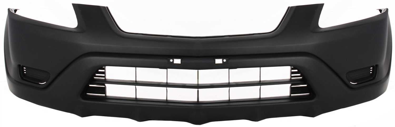 Front Bumper Cover for Honda CR-V 2002-2004, Textured, Without Fog Light Holes, USA Built, Replacement