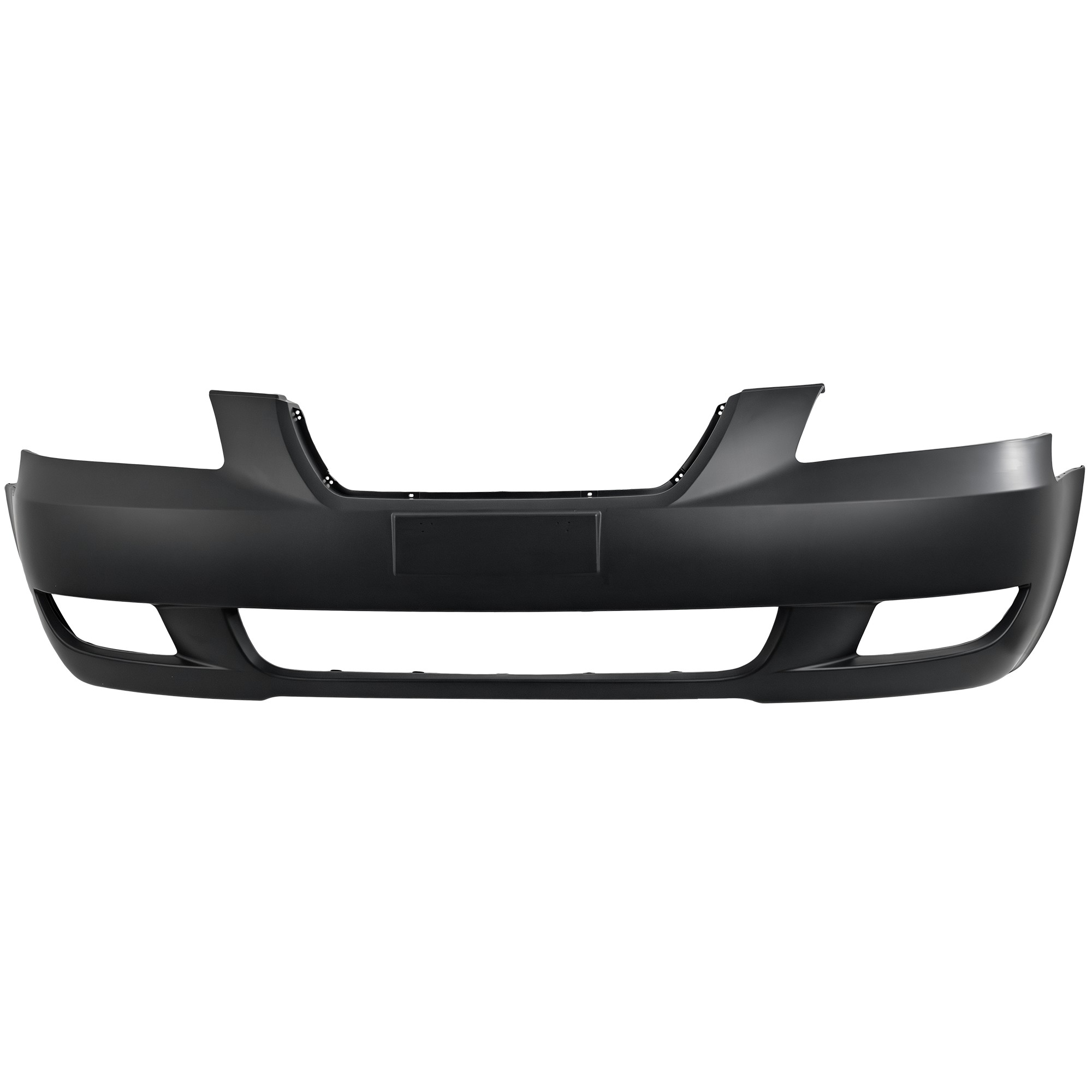 Front Bumper Cover for Hyundai Sonata 2006-2008, Smooth, Primed (Ready to Paint), with Fog Light Holes, Replacement (CAPA Certified)