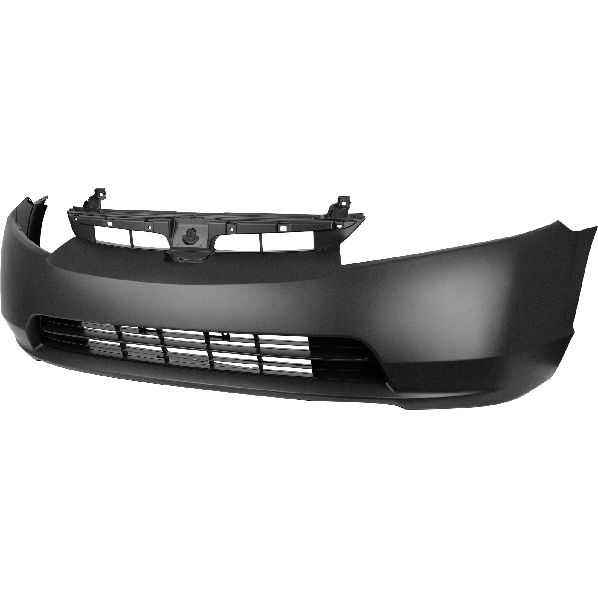 Front Bumper Cover for Honda Civic 2006-2008 Sedan, 1.3L/1.8L Engine, Primed (Ready to Paint), Replacement
