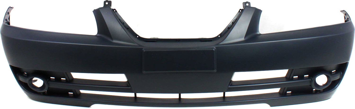 Front Bumper Cover for Hyundai Elantra 2004-2006 Sedan, Primed (Ready to Paint), Without Fog Light Holes, Replacement