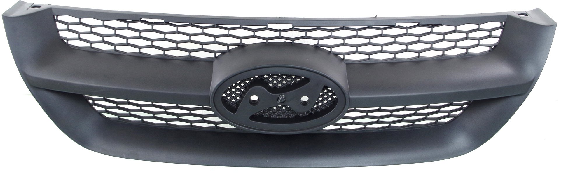 Grille for Hyundai Sonata 2006-2008, with Textured Black Shell and Insert, Replacement