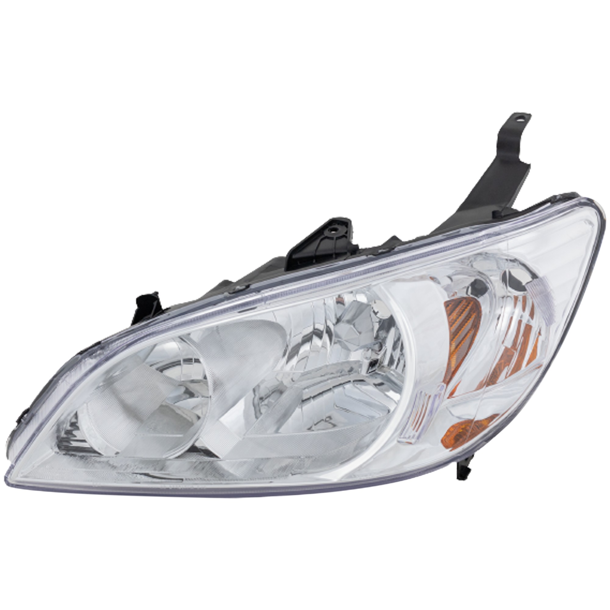 Headlight for Honda Civic 2004-2005, Left (Driver) Side, Lens and Housing, Halogen Light, Compatible with Coupe/Sedan Models, Replacement