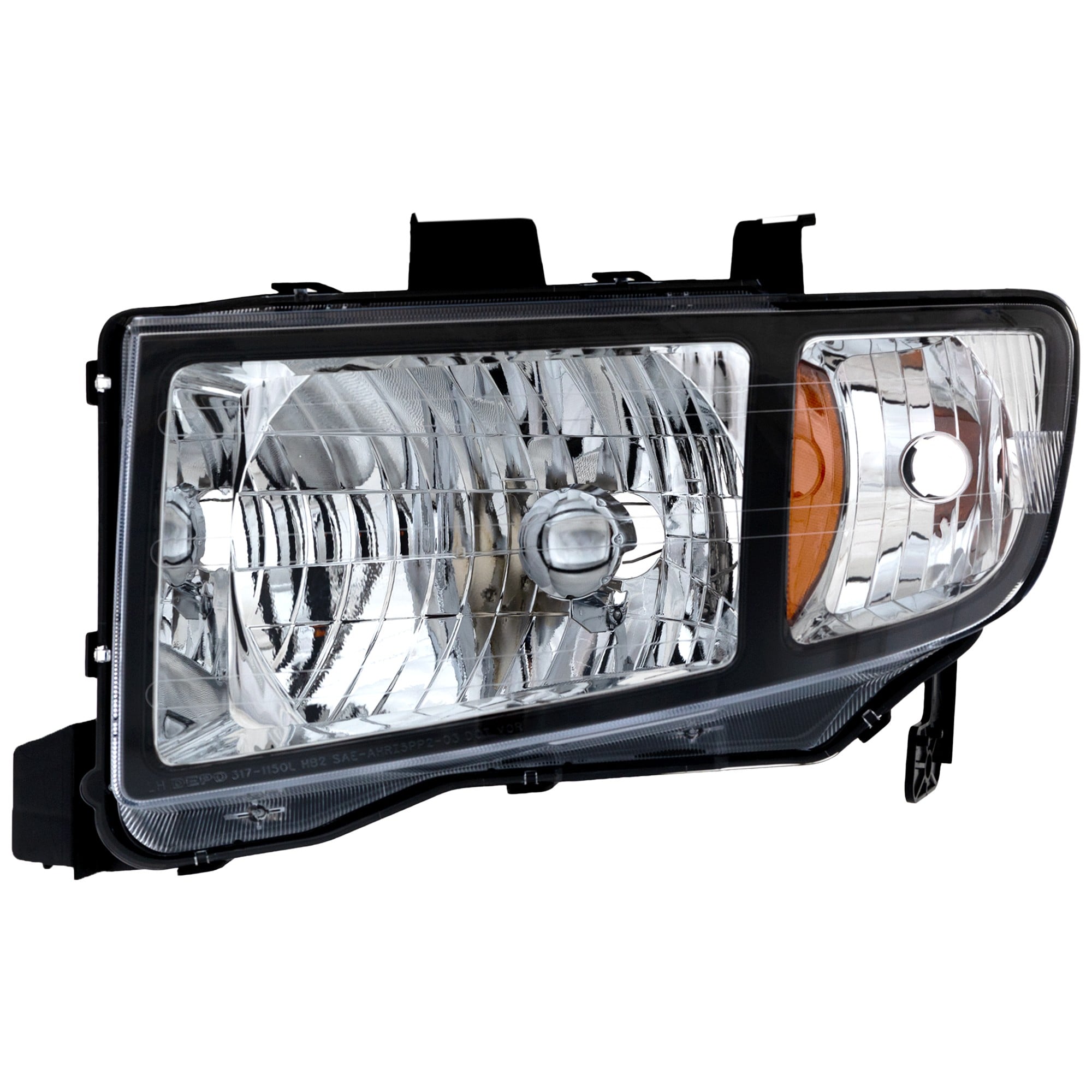 Headlight for Honda Ridgeline 2006-2008, Left (Driver) Side, Lens and Housing, Halogen, Replacement