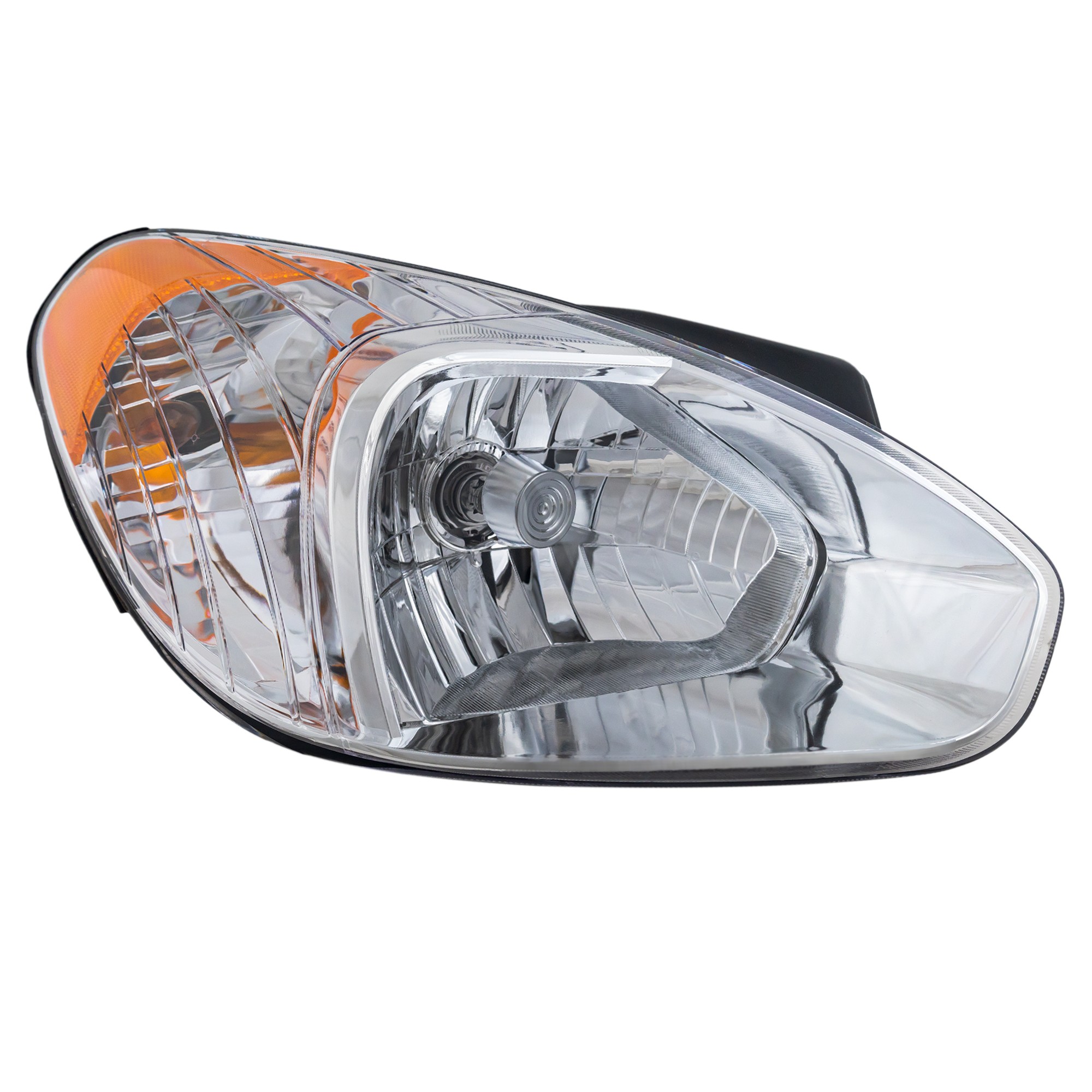 Headlight Assembly for Hyundai Accent 2007-2011, Right (Passenger) Side, Halogen, Suitable for Hatchback/Sedan, Replacement