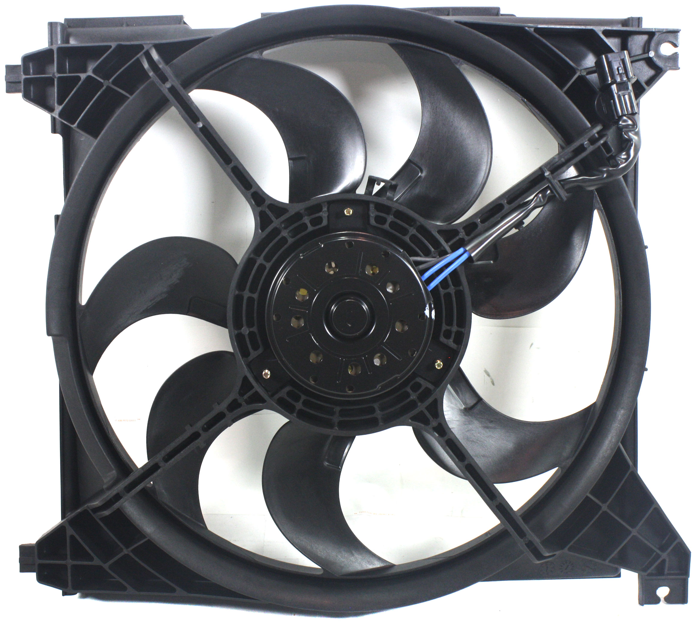 Radiator Fan Shroud Assembly for Kia Optima/Magentis 2001-2006, Hyundai Sonata 2002-2005, Right (Passenger) Side, Replacement