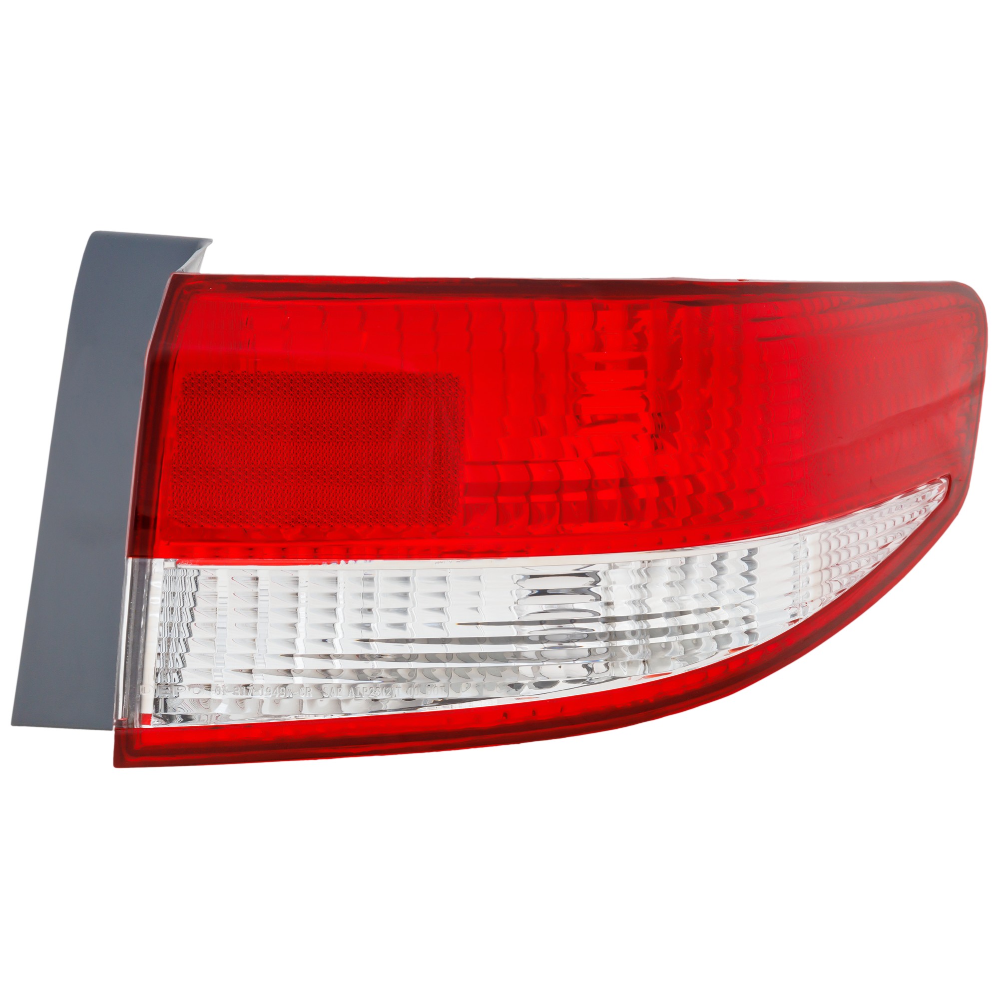 Tail Light for Honda Accord 2003-2004 Sedan, Right (Passenger) Outer, Lens and Housing, Replacement