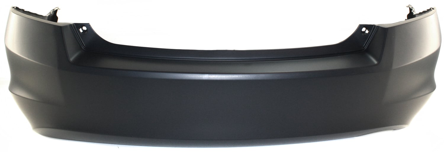 Rear Bumper Cover for 2008-2012 Honda Accord Sedan, 4 Cylinder, Primed (Ready to Paint), with Single Exhaust Hole, Replacement