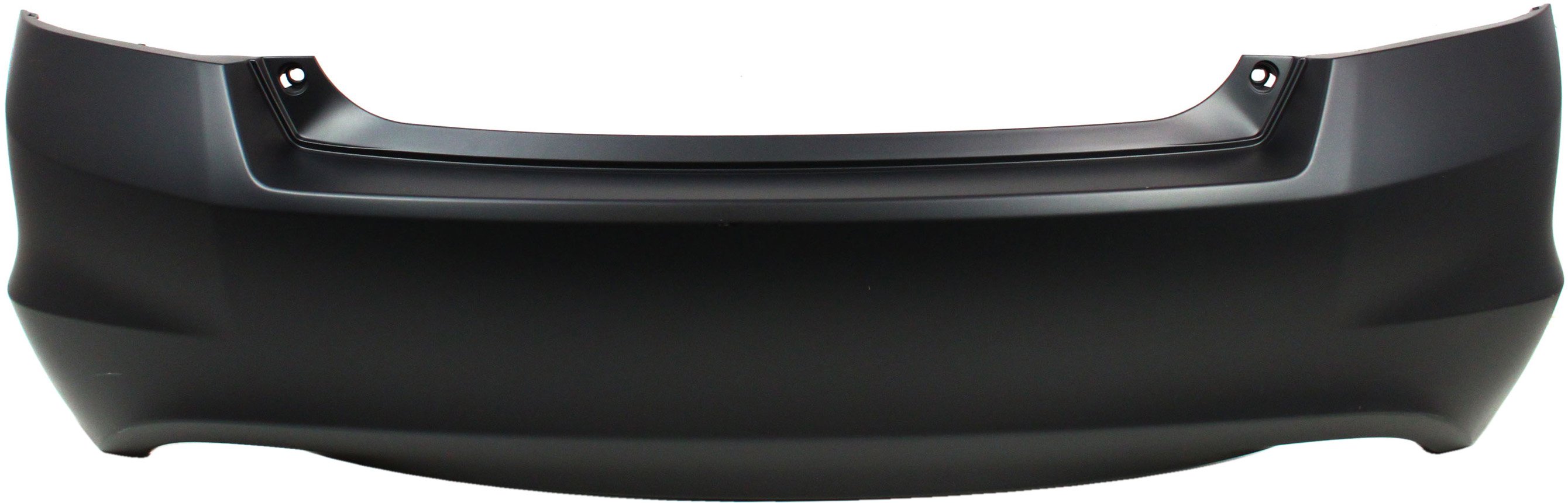 Rear Bumper Cover for Honda Accord 2008-2012 Sedan, 6 Cylinder, Primed (Ready to Paint), with Dual Exhaust Holes, Replacement (CAPA Certified)