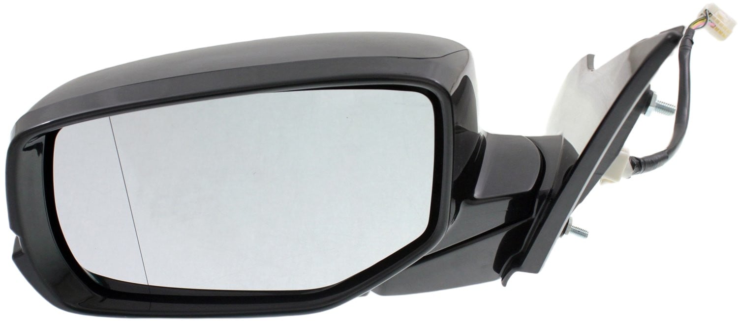 Power Mirror for Honda Accord 2013-2017, Left (Driver), Manual Folding, Heated, Paintable, with In-housing Signal Light, without Auto Dimming, Blind Spot Detection, and Memory, Replacement
