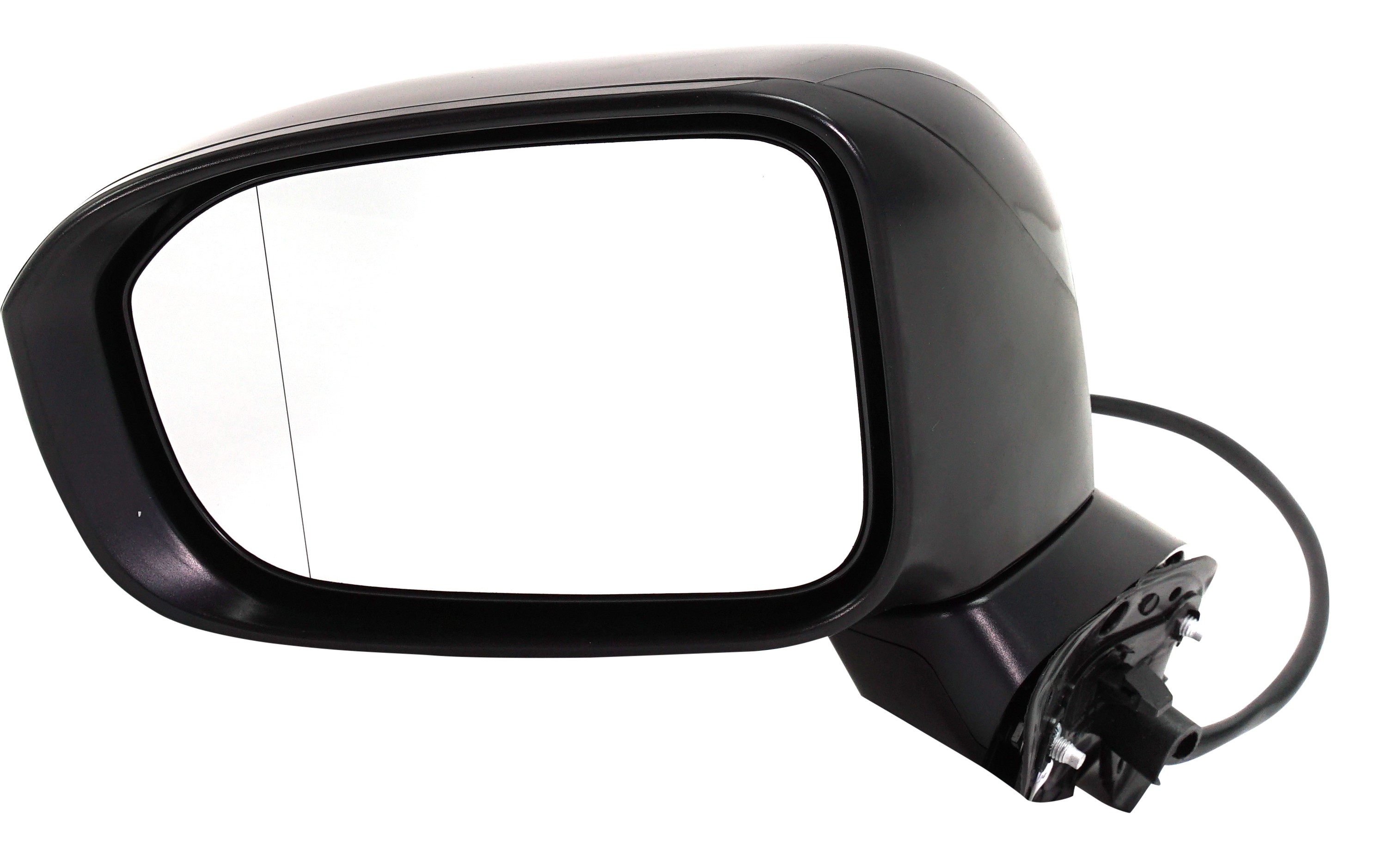 Power Mirror for Honda Civic 2014-2015, Left (Driver), Manual Folding, Non-Heated, Paintable, w/o Auto Dimming, Blind Spot Detection, Memory, and Signal Light, Replacement