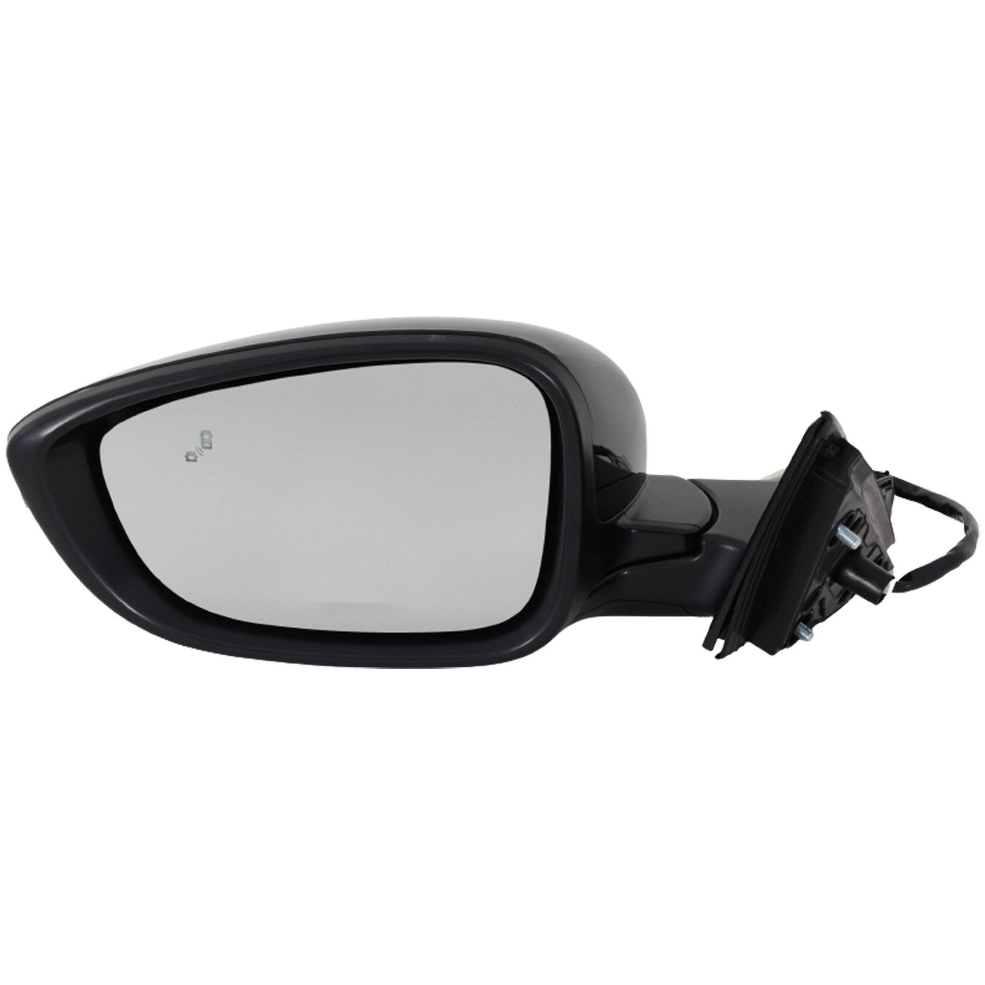 Power Mirror for Honda Accord 2018-2022, Left (Driver), Manual Folding, Heated, Paintable, with Blind Spot Detection in Glass, without Auto Dimming, Memory and Signal Light, Replacement