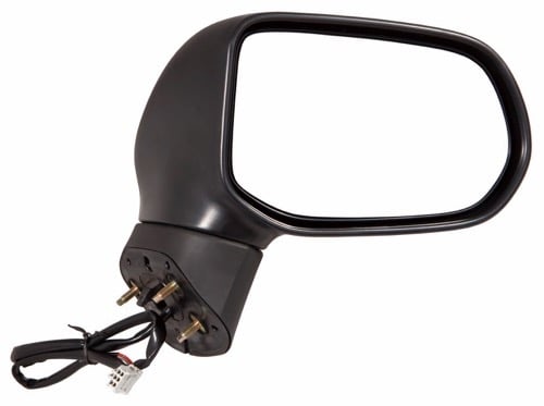 Right (Passenger) Outside Rear View Mirror Glass for 2006 - 2011 Honda Civic EX 4 Door Sedan, LX 4 Door Sedan,  76200SNAA01ZC, Nighthawk Black, Code B92P, Japan Built, Replacement
