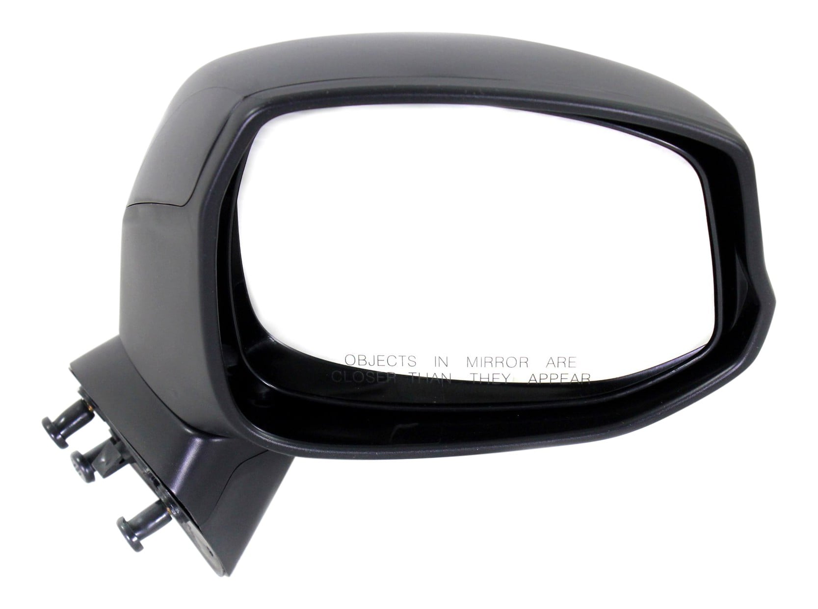 Manual Remote Right (Passenger) Mirror for Honda Civic 2012-2015, Manual Folding, Non-Heated, Textured, without Auto Dimming, Blind Spot Detection, Memory, and Signal Light, Replacement