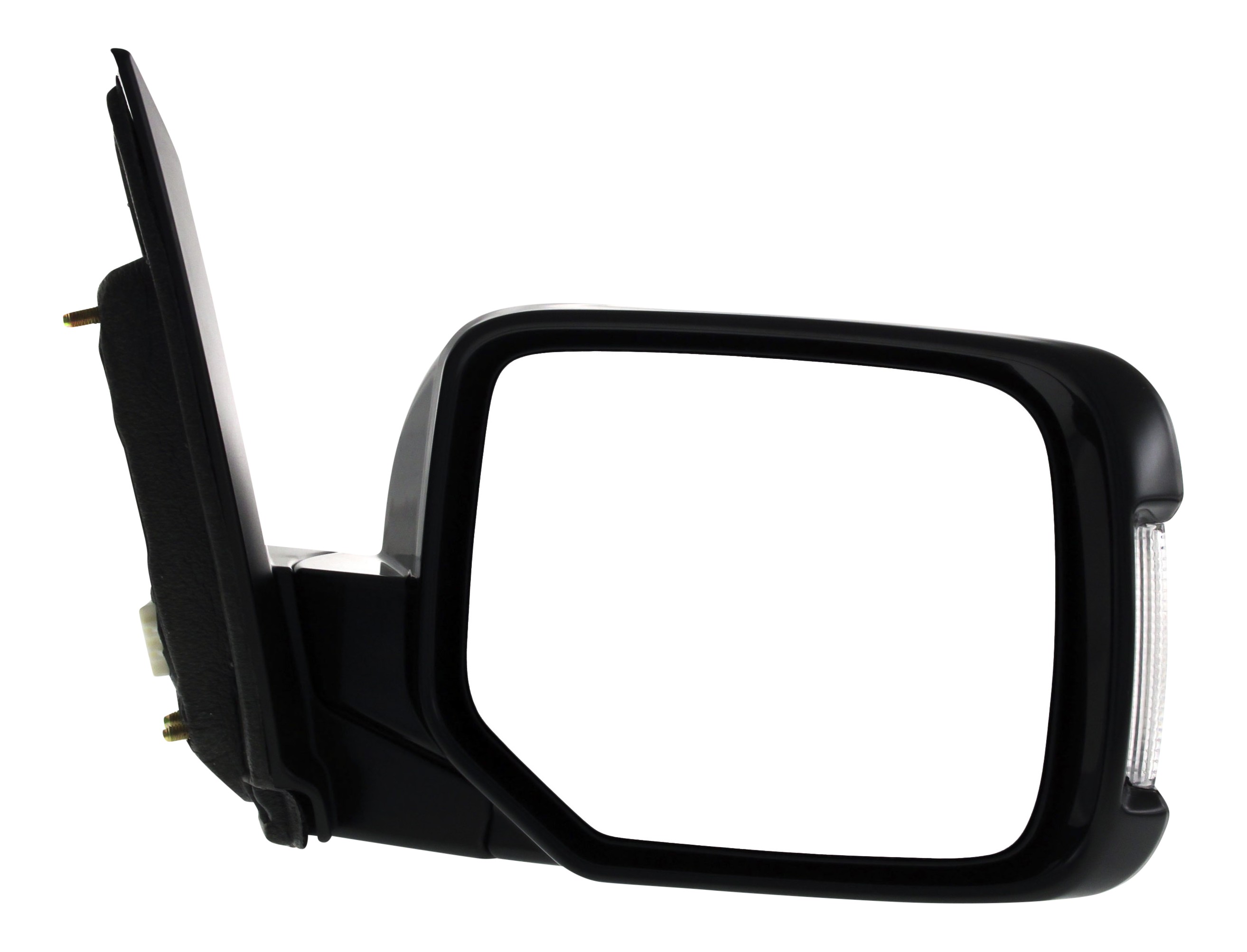 Right (Passenger) Side Power Mirror for Honda Pilot 2009-2015, Manual Folding, Heated, Paintable, with Memory and Signal Light, Replacement