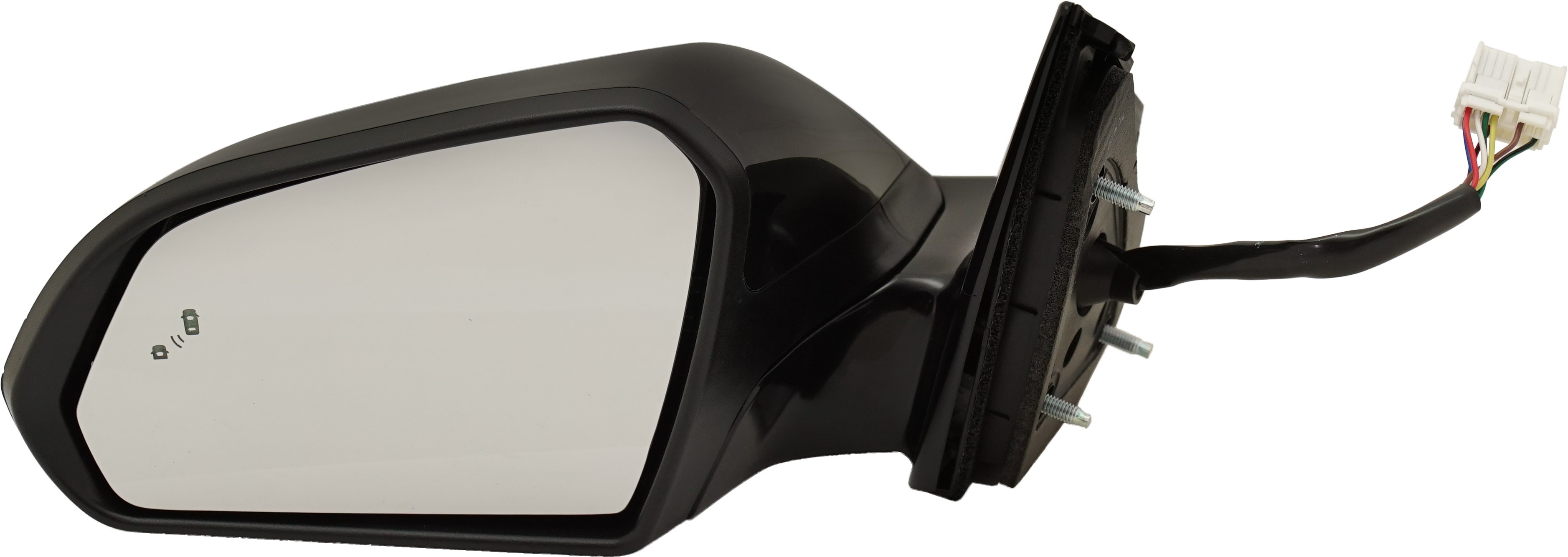 Power Mirror for Hyundai Sonata 2015-2017, Left (Driver), Manual Folding, Heated, Paintable, with Blind Spot Detection and Signal Light, without Memory, Replacement