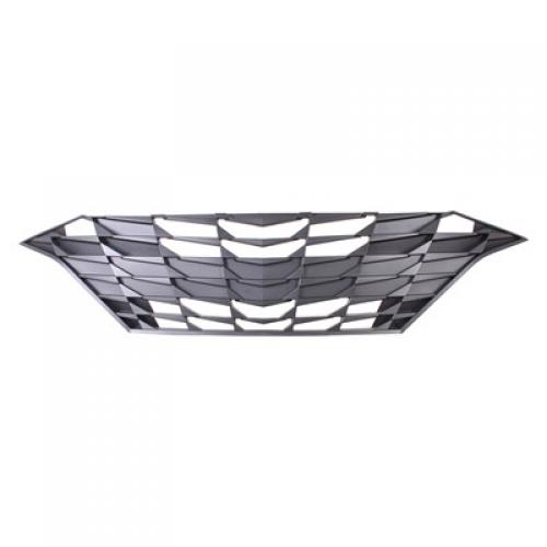 Textured Black Shell and Insert Grille for 2021-2023 ELANTRA, without Radar Cruise Control, USA Built Vehicle - CAPA-Certified, Replacement