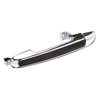 Left (Driver) Front Door Handle Outer for 2006 - 2008 Hyundai Sonata, Exterior Front Left Driver Side Replacement, Chrome with Cap, OEM  HY1310123