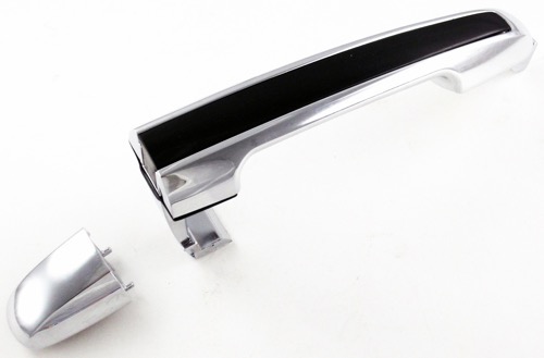 Front Door Handle Outer for 2006 - 2008 Hyundai Sonata, Left (Driver) and Right (Passenger) Side Replacement w/Cap,  826513K020-PFM, PTM