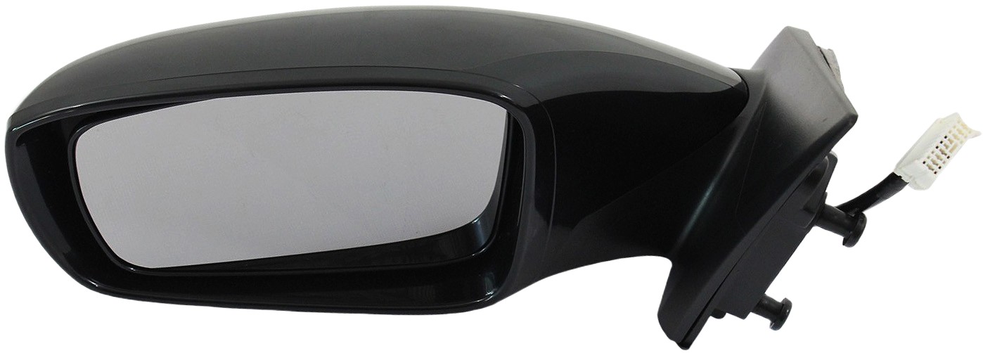Power Mirror for Hyundai Sonata 2011-2014, Left (Driver), Manual Folding, Heated, Paintable, with Signal Light, Excluding Hybrid Model, Replacement