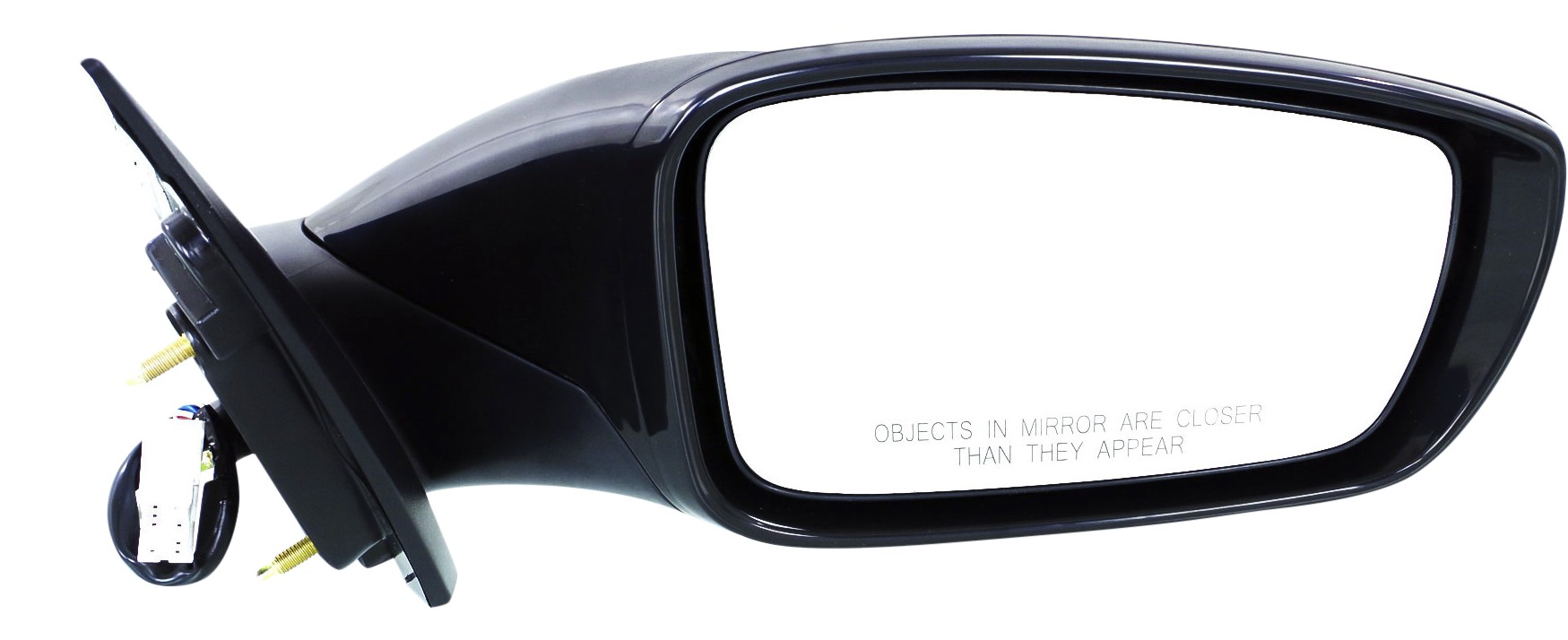 Power Mirror for Hyundai Sonata 2011-2014, Right (Passenger), Manual Folding, Heated, Paintable, with Signal Light, Excludes Hybrid Model, Replacement