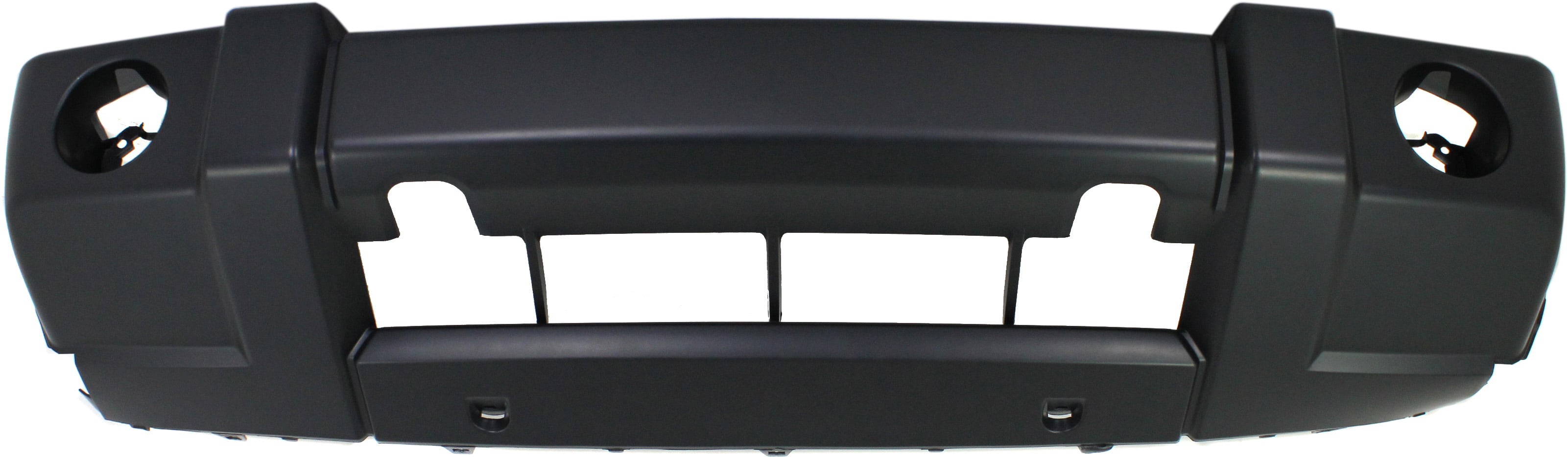 Front Bumper Cover for Jeep Commander 2006-2010, Primed (Ready to Paint), Without Chrome Trim, with Fog Light Holes, Replacement