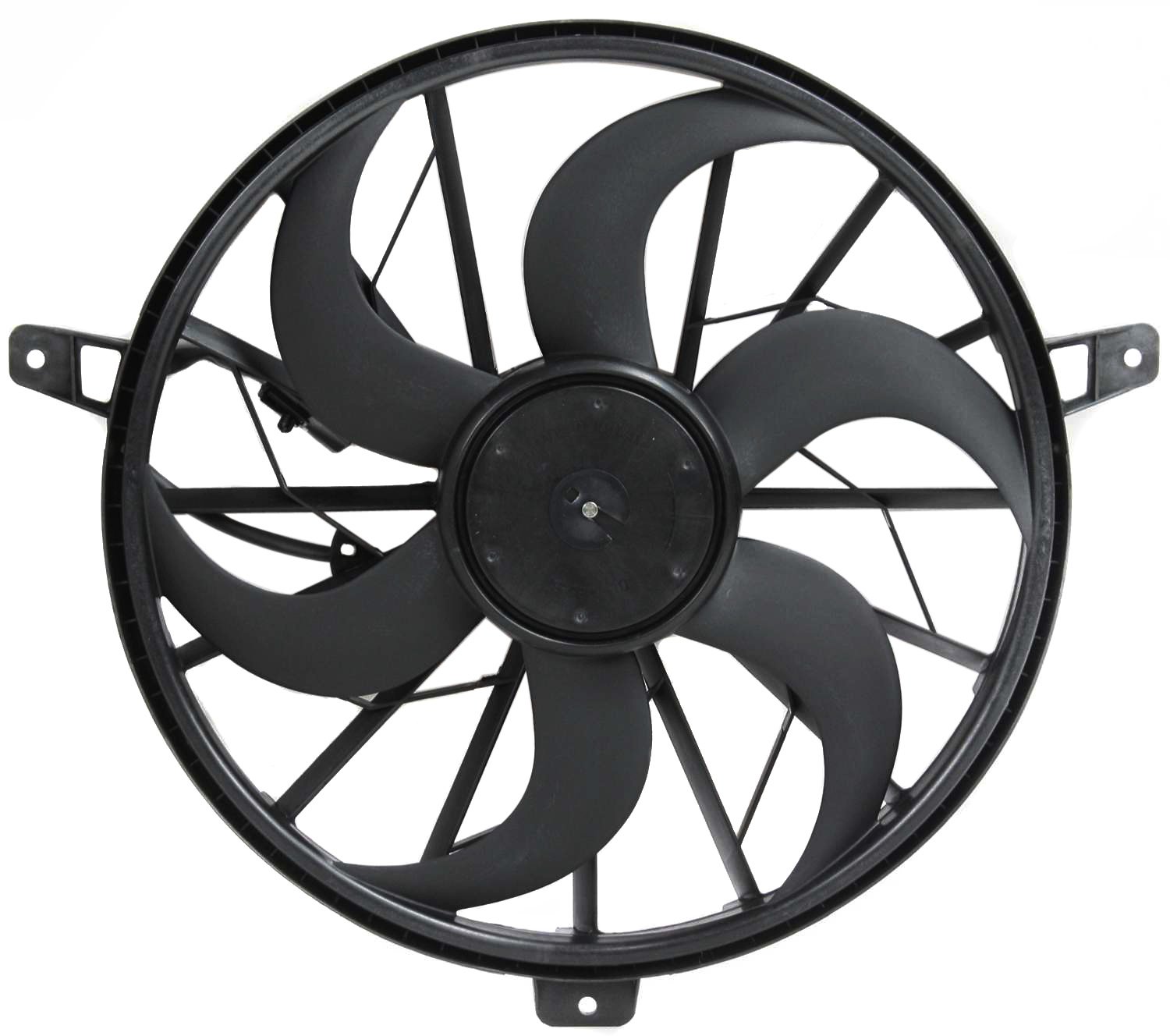 Radiator Fan & Motor for 1999-2003 Jeep Grand Cherokee / 2002-2007 Liberty, Compatible with 3.7L/ (4.0L/4.7L, without Tow Package), Replacement