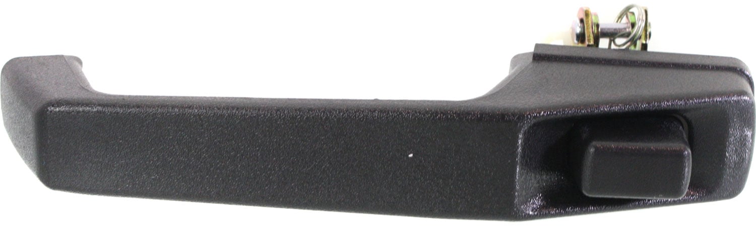 Front Exterior Door Handle for Jeep Cherokee 1984-1996, Right (Passenger) Side, Textured Black Plastic, Without Keyhole, Replacement