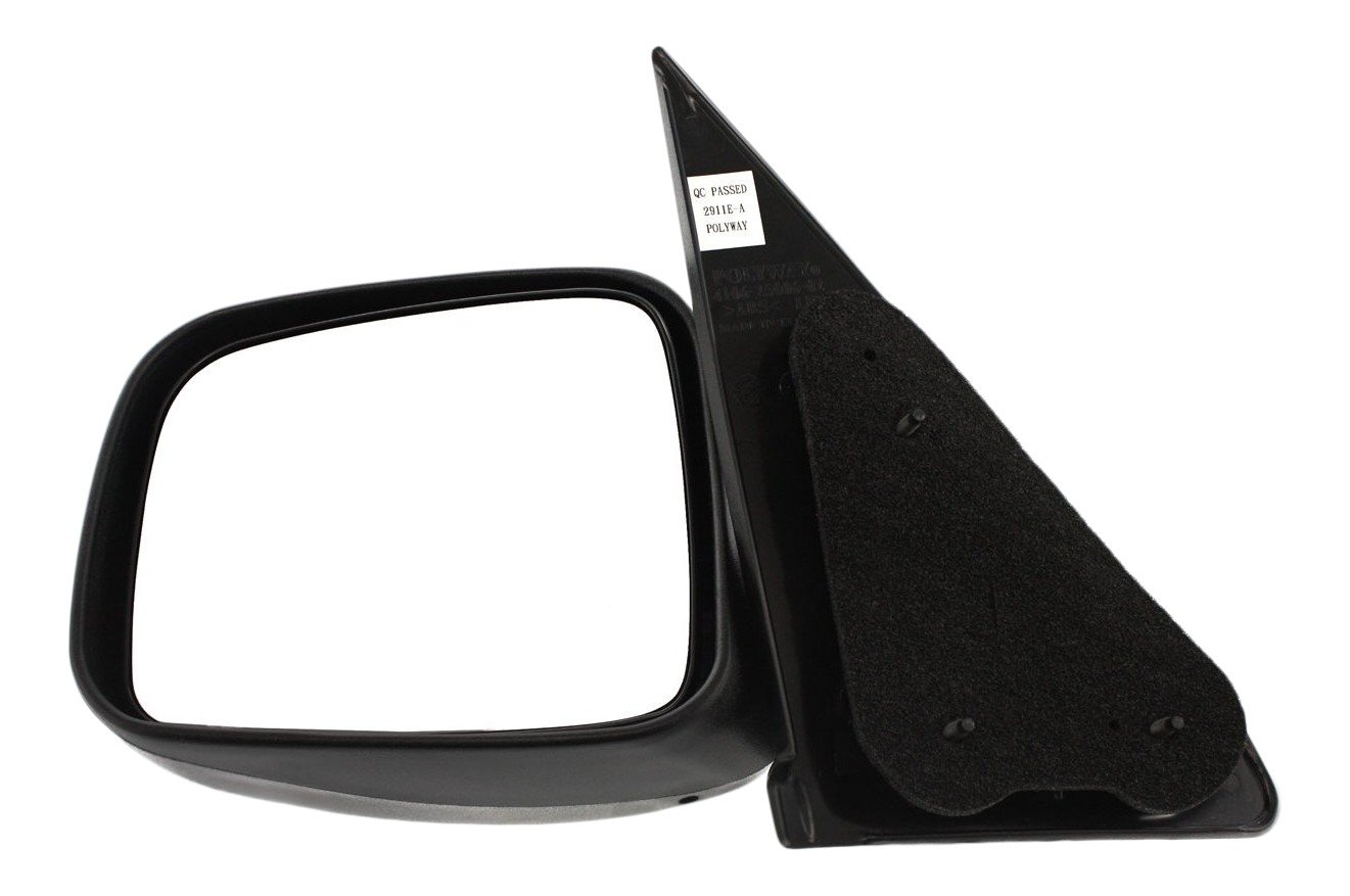 Manual Adjust, Non-Heated, Manual Folding, Textured Mirror for 2002-2007 Jeep Liberty, Left (Driver) Side, Replacement