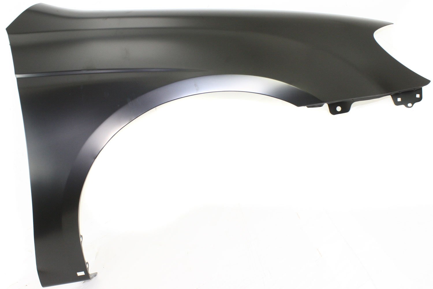 Front Fender for SPECTRA 2007-2009, Right (Passenger), Primed (Ready to Paint), Without Signal Light Hole, With Body Side Molding Holes, Replacement