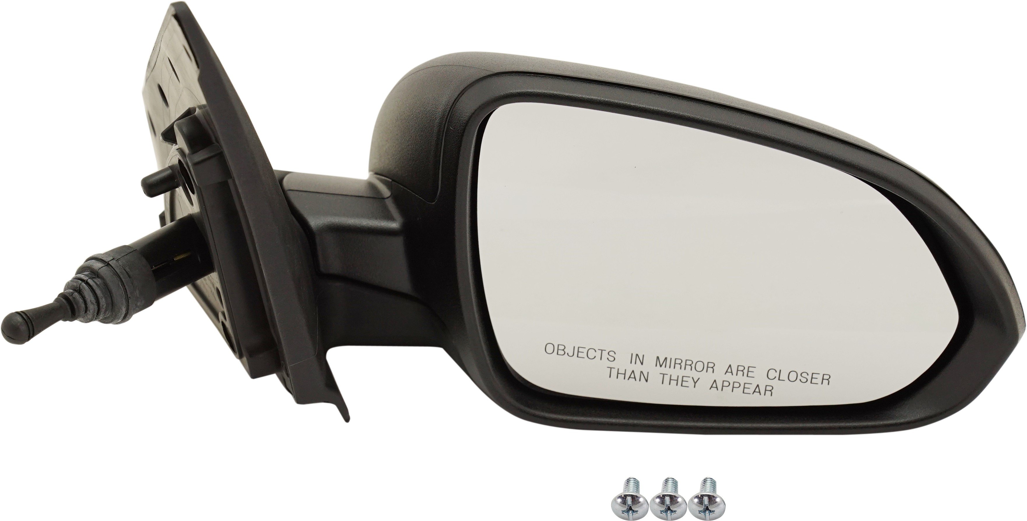 Manual Remote Right (Passenger) Mirror for KIA RIO LX Model 2018-2022, Manual Folding, Non-Heated, Textured, Replacement