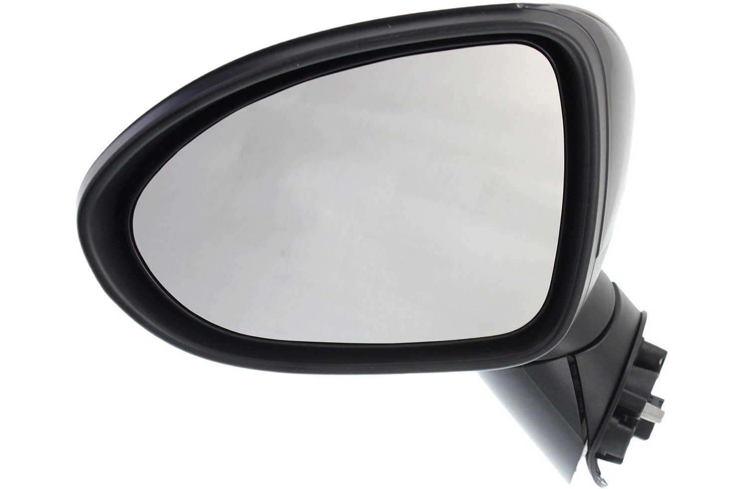 Power Mirror for Kia RIO (2012-2014), Left (Driver) Side, Manual Folding, Heated, Paintable, without Signal Light, Suitable for Hatchback/Sedan, Replacement