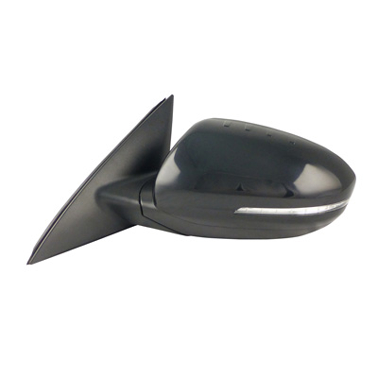Left (Driver) Outside Side View Mirror Assembly for 2012 - 2013 Kia Optima, Power Heated with Signal Light, Manually Folding, Paint to Match, Replacement,  876104C010