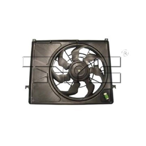 Radiator Cooling Fan Assembly for 2006 - 2010 Kia Optima, 2.7L V6 Engine,  253802G200, Replacement