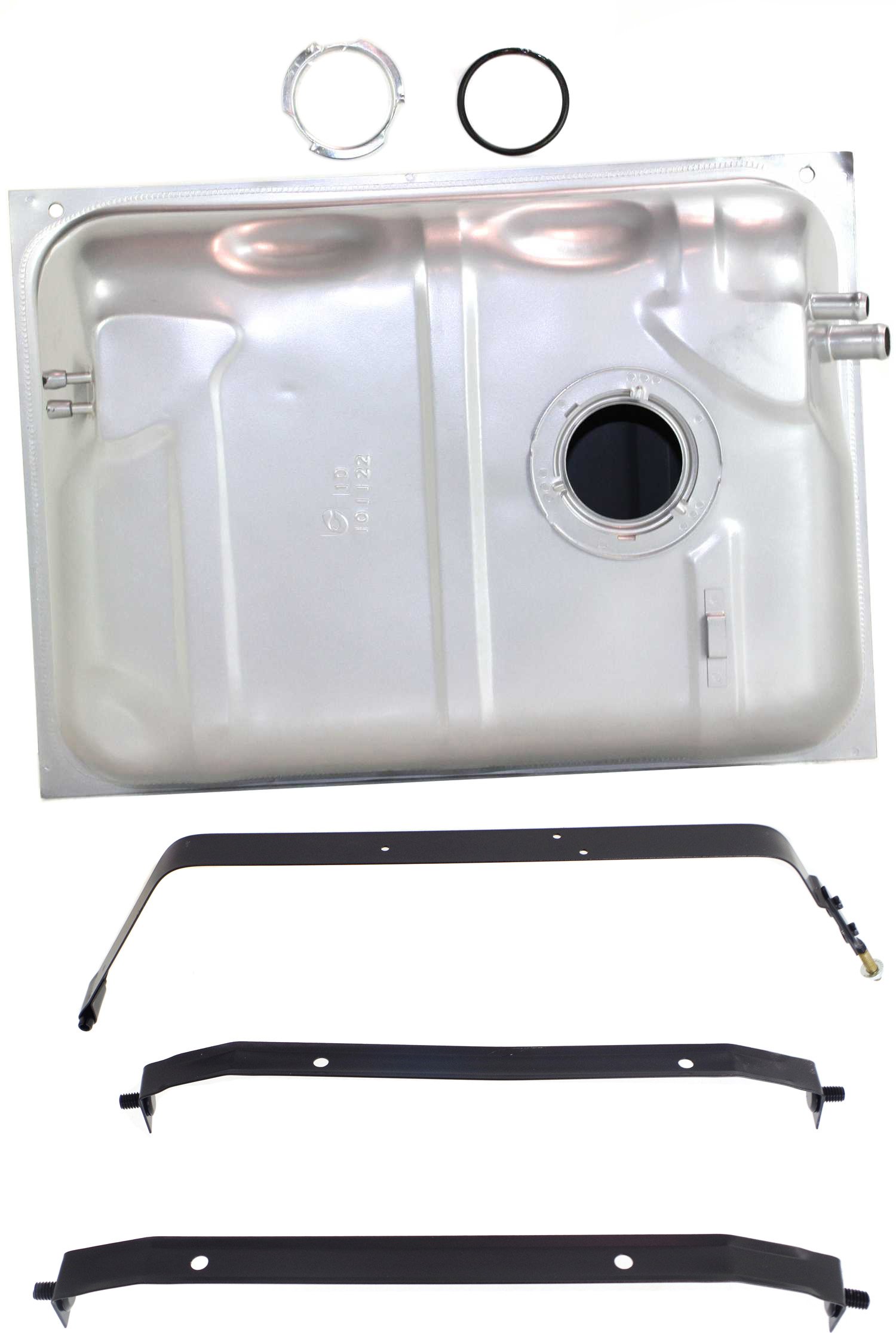Fuel Tank for Jeep Wrangler 1987-1990, 4-Piece Kit includes Fuel Tank Strap, 15 Gallon/57 Liters, Replacement