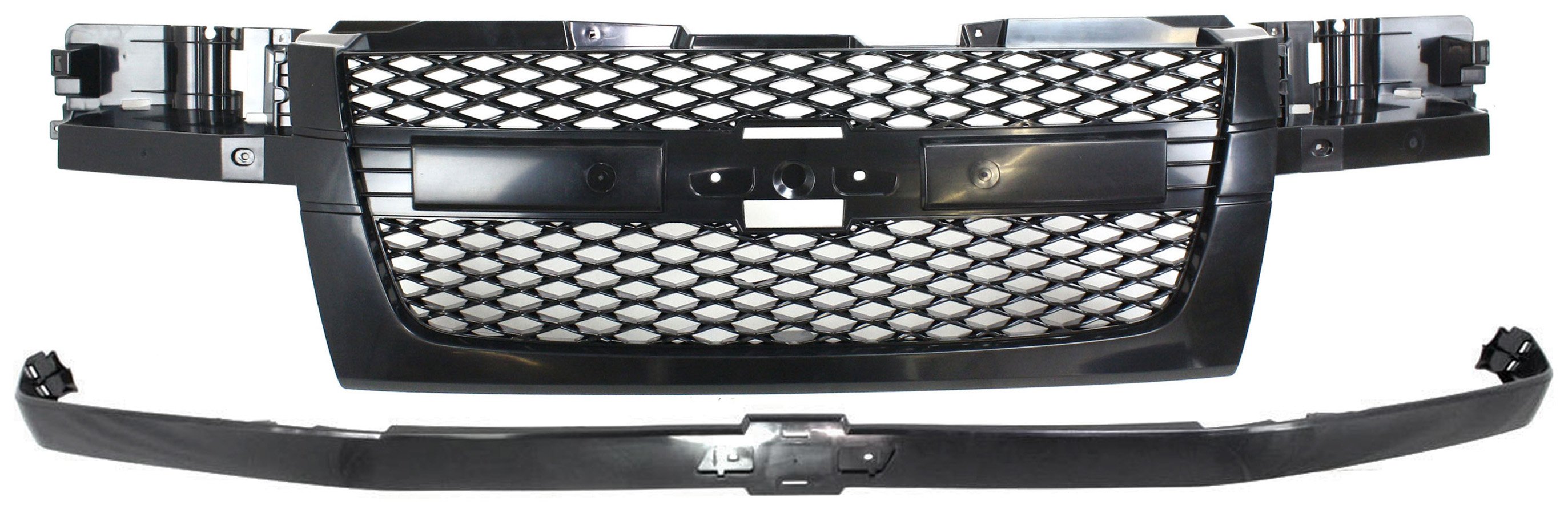 2-Piece Kit Grille with Grille Trim for Chevrolet Colorado, Model Years 2004-2012 Replacement