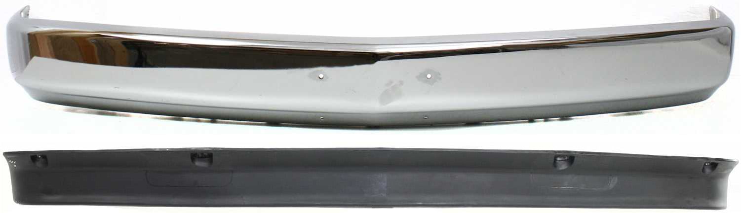 Front Bumper 2-Piece Kit with Valance for 1988-2002 Chevrolet C/K Full Size Pickup Truck, Replacement Part