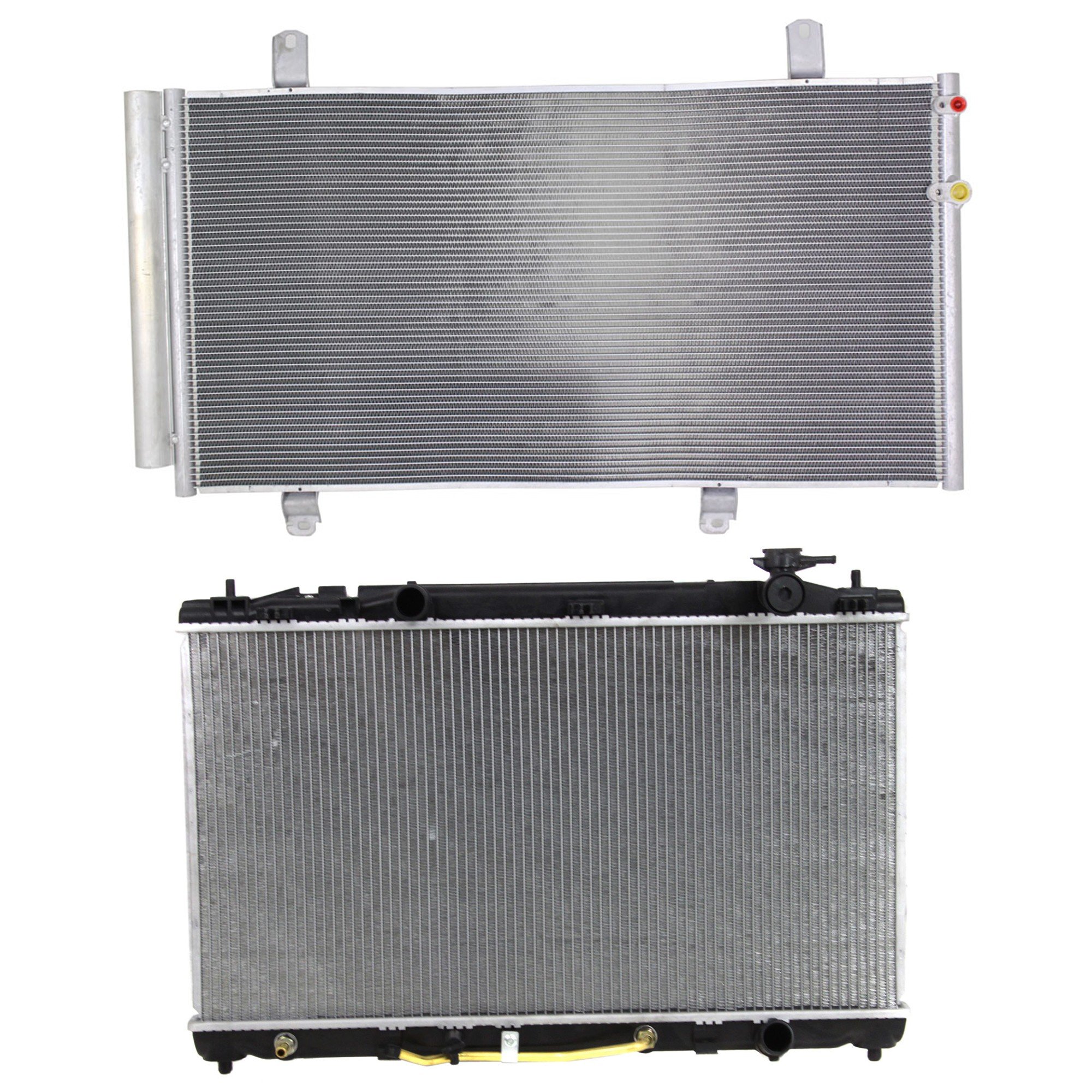 Radiator Kit for 2007-2009 TOYOTA CAMRY, Aluminum Core, Designed for 4 Cylinder, 2.4L Engine, Includes A/C Condenser - Replacement