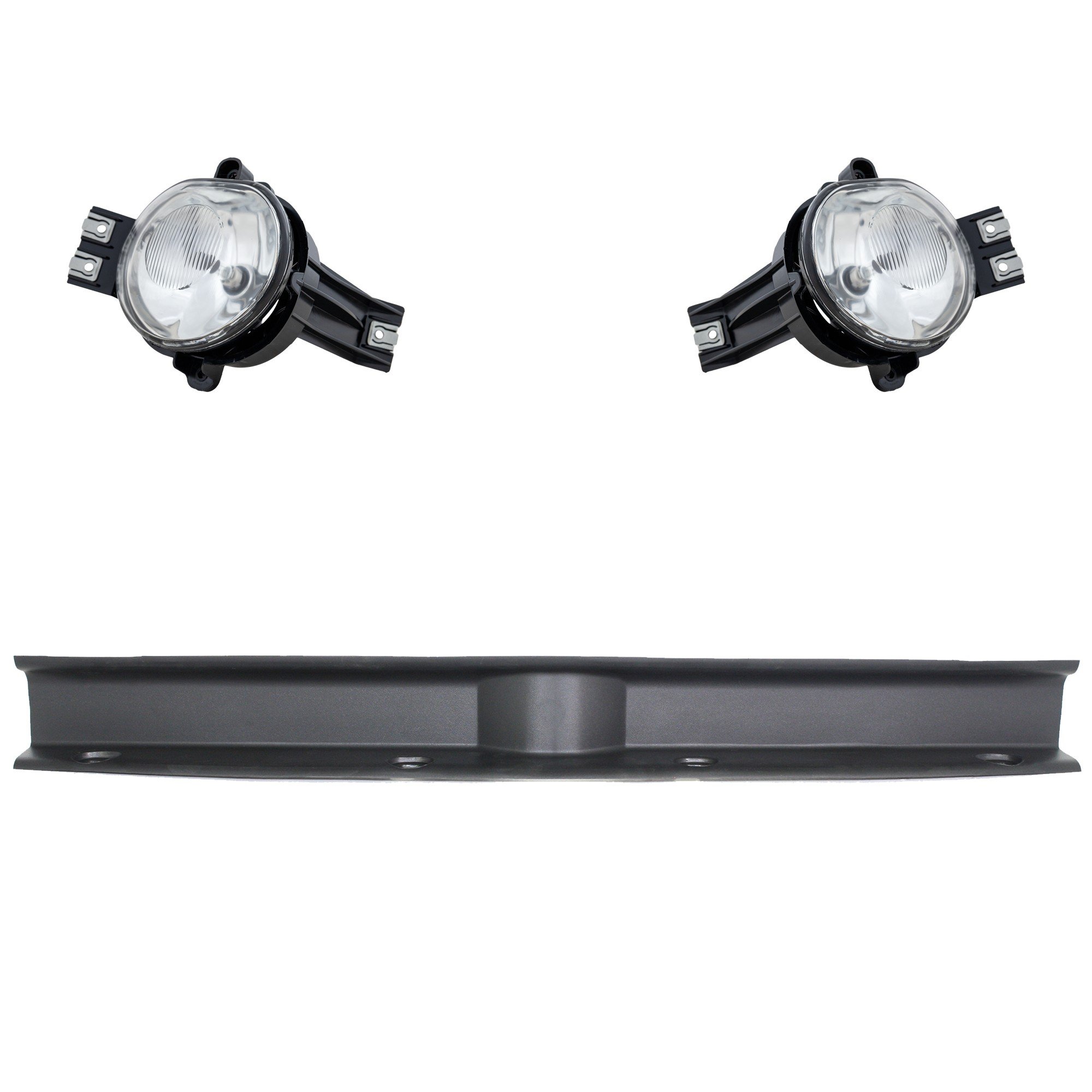 Fog Light Assembly Kit for Dodge Ram 1500 2002-2008/ Ram 3500 2003-2009, Right (Passenger) and Left (Driver), 3-Piece Kit, Replacement