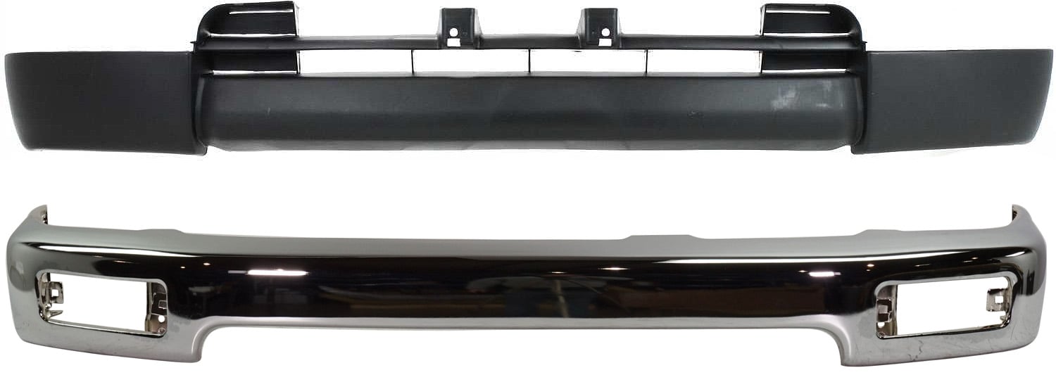 Front Bumper with Valance for Toyota 4Runner 1996-1998, 2-Piece Kit Replacement